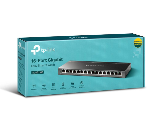 TP-Link 16p TL-SG116E (16x10/100/1000Mbit) - 493590 - zdjęcie 2